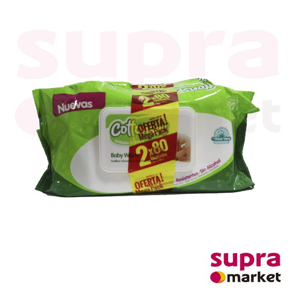 TOALLA HUMEDA COTTONSEC 2 UNID.