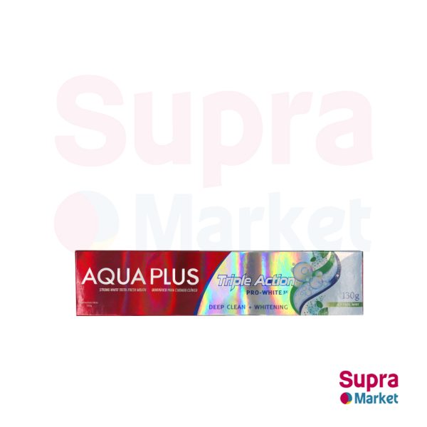 PASTA DENTAL AQUA PLUS 130 GR PACK 6 UND