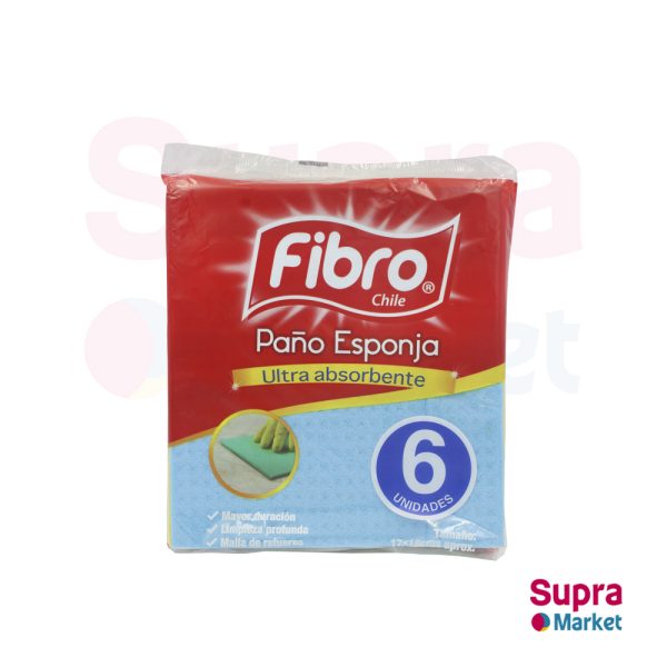 PAÑO HÚMEDO FIBRO 6 Und