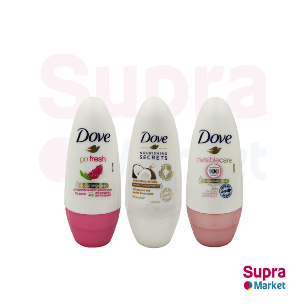 DESODORANTE DOVE ROLL ON 50 ML 3 Und