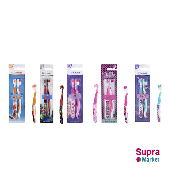 SET 2 CEPILLO DENTAL PARA NIÑOS GELATTI