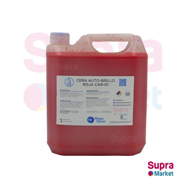 CERA ACRILICA ROJA 5 Lts
