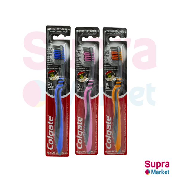 CEPILLO DENTAL ZIG ZAG CHARCOAL