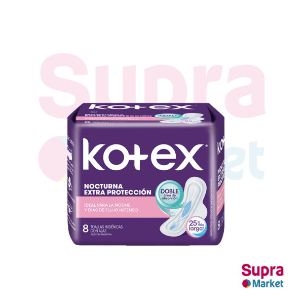 KOTEX NOCTURNA ULTRA PROTECION 8 Und